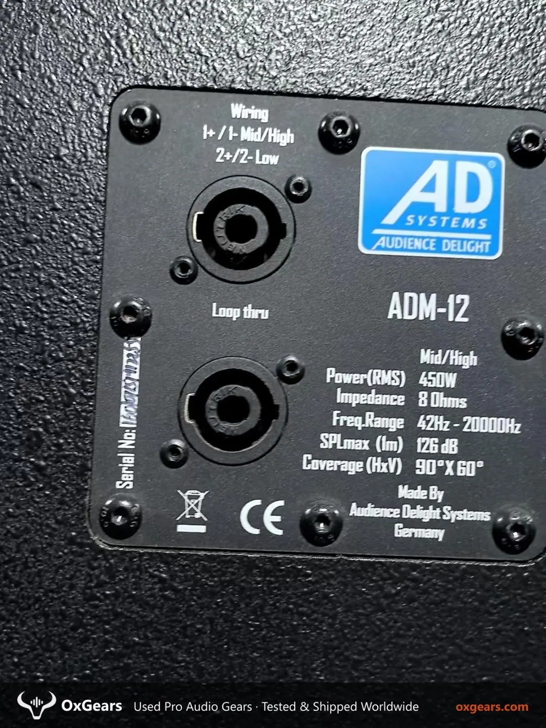 AD Systems ADM-10 / ADM-12 Professional Full-Range Loudspeakers 2
