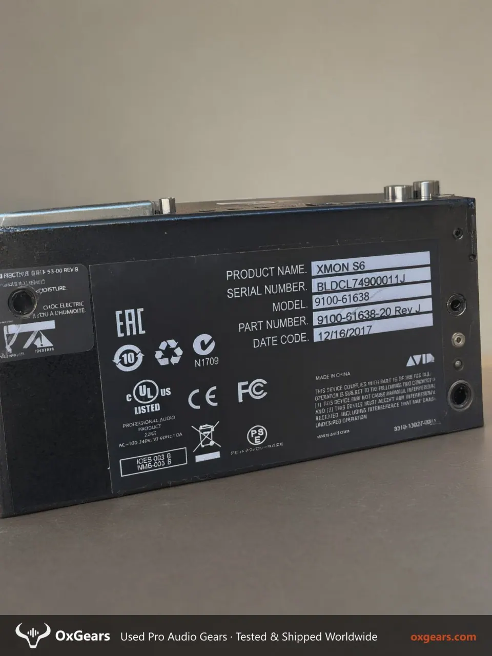 Contrôleur de monitoring Avid XMON 6
