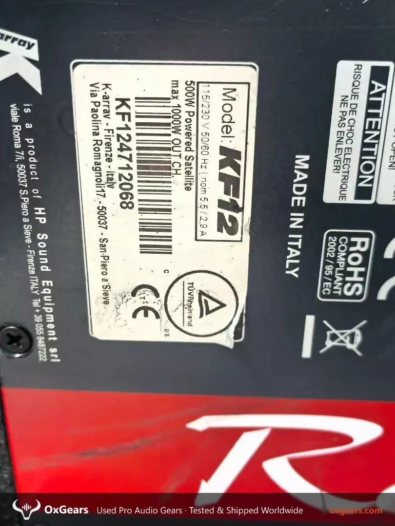 Caisson de basses actif K Array RedLine 12 pouces 5